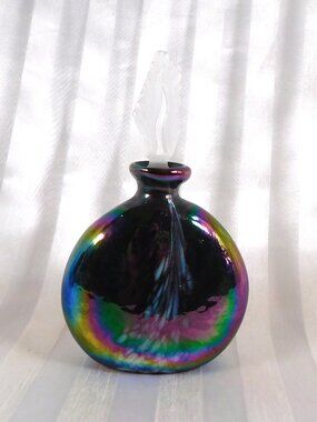 Purple Iridescent Perfume Bottle from Glass Act Studio # 26078